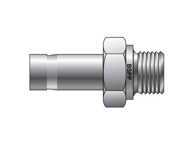 6-4R T2HF-B CPI Inch Tube BSPP Tube End Male Adapter - R T2HF